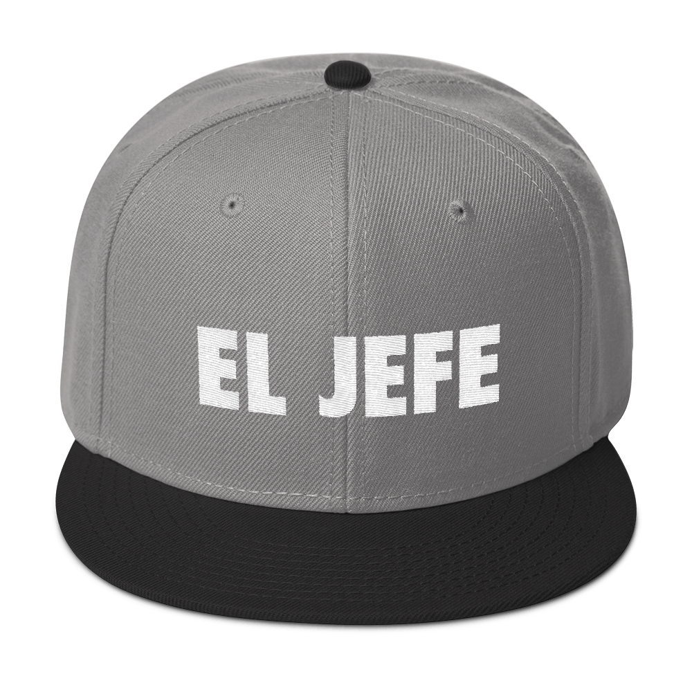 El Jefe Snapback Hat  - 2020 - DominicanGirlfriend.com - Frases Dominicanas - República Dominicana Lifestyle Graphic T-Shirts Streetwear & Accessories - New York - Bronx - Washington Heights - Miami - Florida - Boca Chica - USA - Dominican Clothing