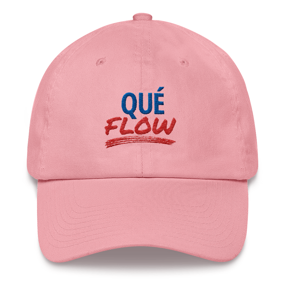 Que Flow Dad Hat  - 2020 - DominicanGirlfriend.com - Frases Dominicanas - República Dominicana Lifestyle Graphic T-Shirts Streetwear & Accessories - New York - Bronx - Washington Heights - Miami - Florida - Boca Chica - USA - Dominican Clothing