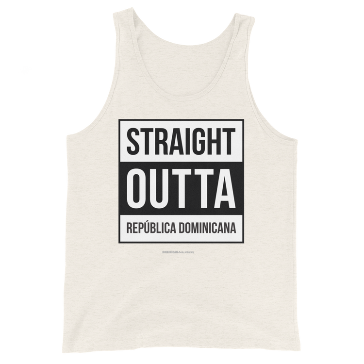 Straight Outta República Dominicana Unisex Tank Top - 2020 - DominicanGirlfriend.com - Frases Dominicanas - República Dominicana Lifestyle Graphic T-Shirts Streetwear & Accessories - New York - Bronx - Washington Heights - Miami - Florida - Boca Chica - USA - Dominican Clothing