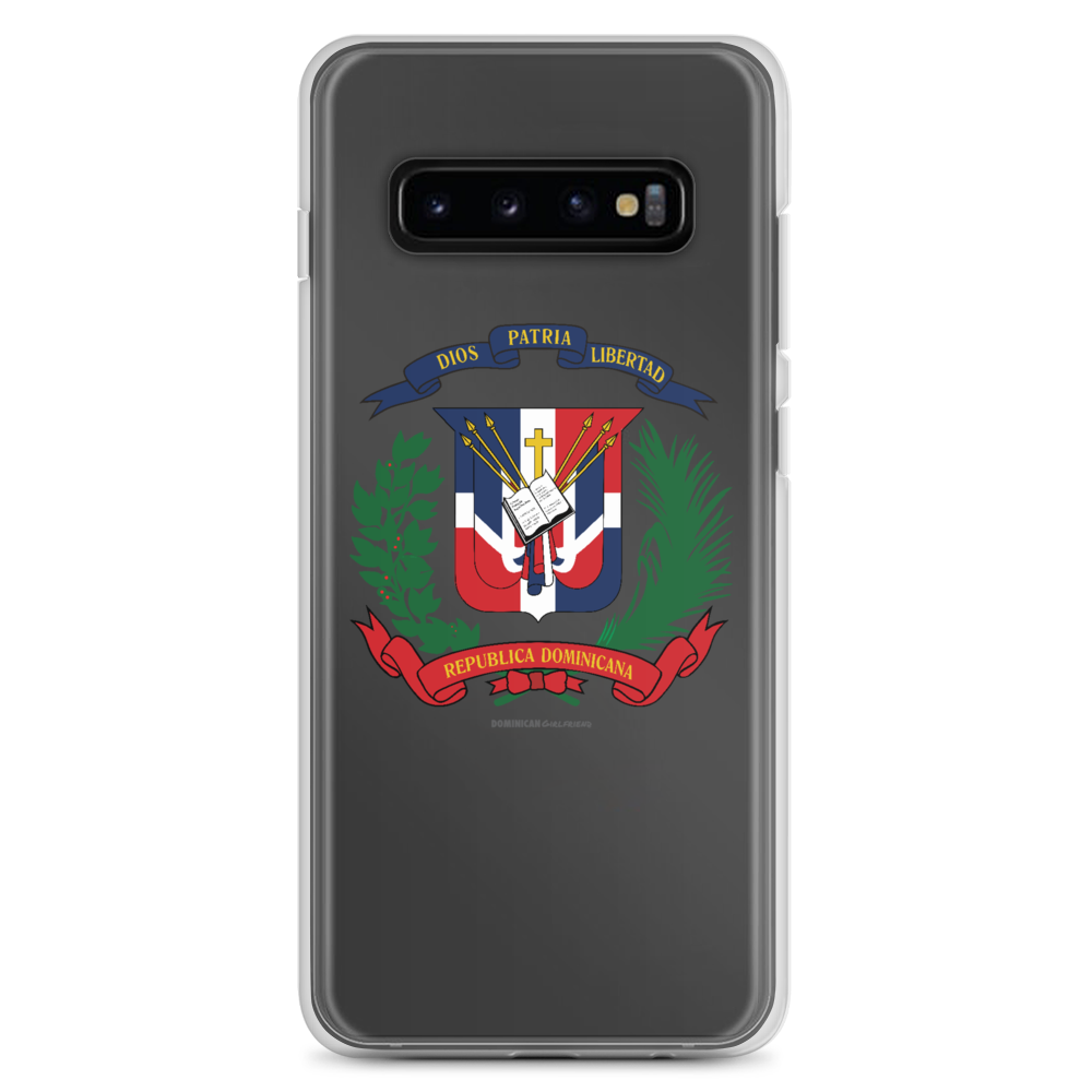 Escudo de la República Dominicana Samsung Case - 2020 - DominicanGirlfriend.com - Frases Dominicanas - República Dominicana Lifestyle Graphic T-Shirts Streetwear & Accessories - New York - Bronx - Washington Heights - Miami - Florida - Boca Chica - USA - Dominican Clothing
