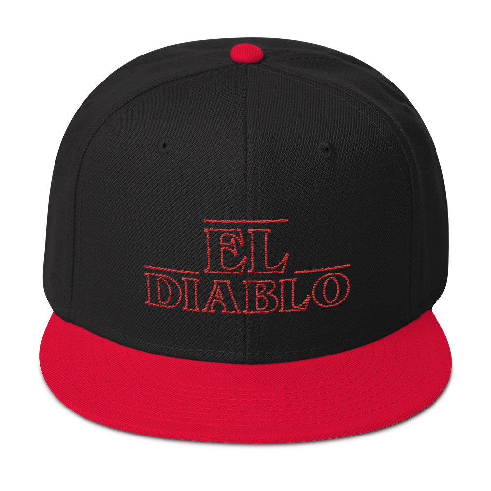 El Diablo Snapback Hat  - 2020 - DominicanGirlfriend.com - Frases Dominicanas - República Dominicana Lifestyle Graphic T-Shirts Streetwear & Accessories - New York - Bronx - Washington Heights - Miami - Florida - Boca Chica - USA - Dominican Clothing