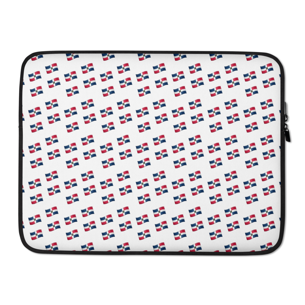 All-Over Emoji República Dominicana Flag Laptop Sleeve  - 2020 - DominicanGirlfriend.com - Frases Dominicanas - República Dominicana Lifestyle Graphic T-Shirts Streetwear & Accessories - New York - Bronx - Washington Heights - Miami - Florida - Boca Chica - USA - Dominican Clothing