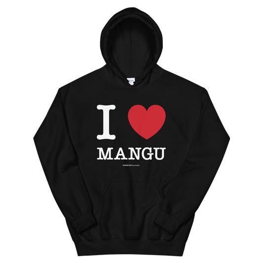 I Love Mangu Unisex Hoodie  - 2020 - DominicanGirlfriend.com - Frases Dominicanas - República Dominicana Lifestyle Graphic T-Shirts Streetwear & Accessories - New York - Bronx - Washington Heights - Miami - Florida - Boca Chica - USA - Dominican Clothing