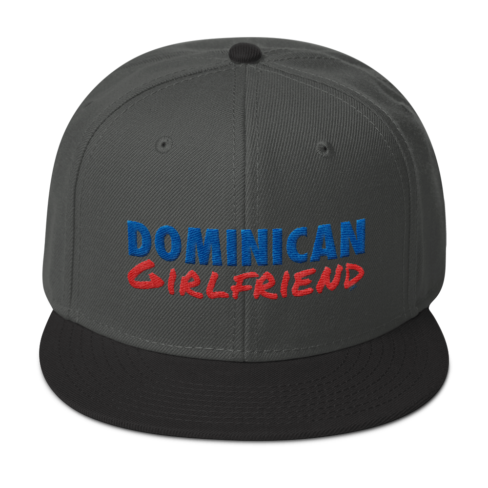 Dominican Girlfriend Snapback Hat - 2020 - DominicanGirlfriend.com - Frases Dominicanas - República Dominicana Lifestyle Graphic T-Shirts Streetwear & Accessories - New York - Bronx - Washington Heights - Miami - Florida - Boca Chica - USA - Dominican Clothing