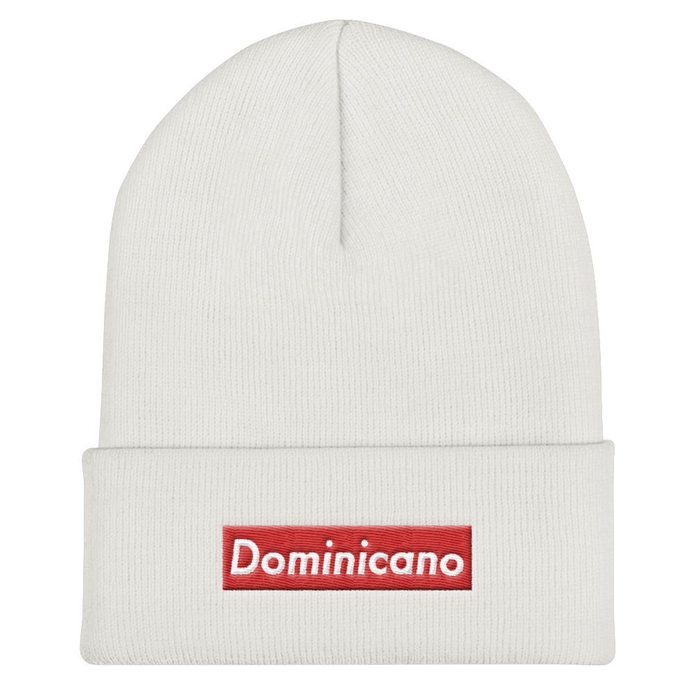 Dominicano Cuffed Beanie - 2020 - DominicanGirlfriend.com - Frases Dominicanas - República Dominicana Lifestyle Graphic T-Shirts Streetwear & Accessories - New York - Bronx - Washington Heights - Miami - Florida - Boca Chica - USA - Dominican Clothing