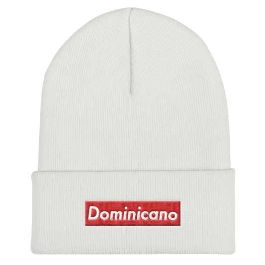 Dominicano Cuffed Beanie  - 2020 - DominicanGirlfriend.com - Frases Dominicanas - República Dominicana Lifestyle Graphic T-Shirts Streetwear & Accessories - New York - Bronx - Washington Heights - Miami - Florida - Boca Chica - USA - Dominican Clothing