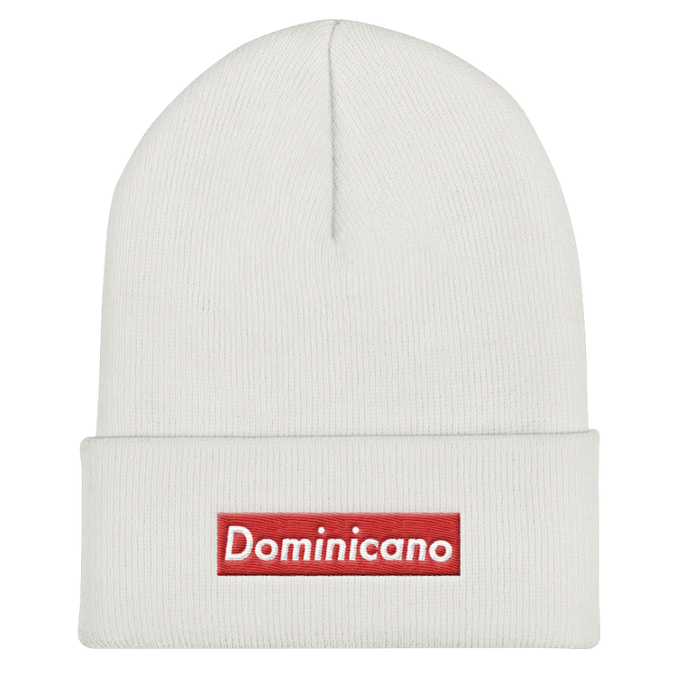 Dominicano Cuffed Beanie - 2020 - DominicanGirlfriend.com - Frases Dominicanas - República Dominicana Lifestyle Graphic T-Shirts Streetwear & Accessories - New York - Bronx - Washington Heights - Miami - Florida - Boca Chica - USA - Dominican Clothing