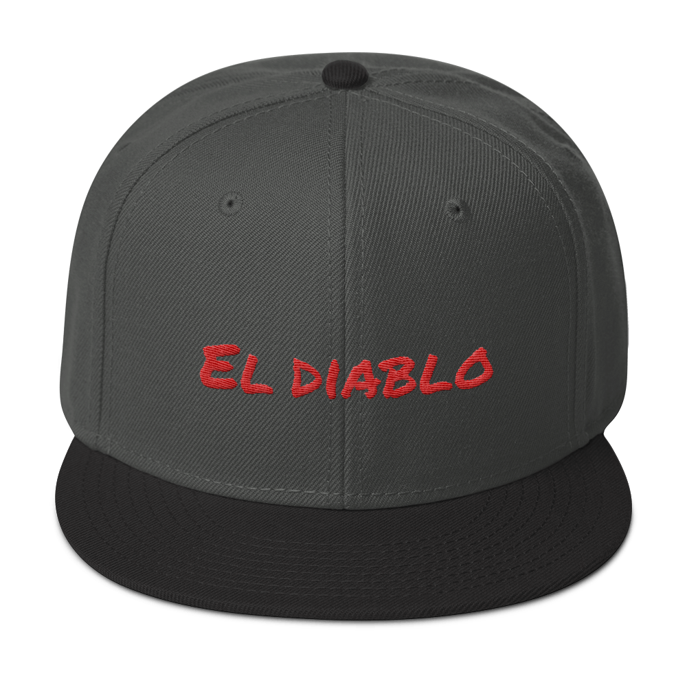 El Diablo Snapback Hat  - 2020 - DominicanGirlfriend.com - Frases Dominicanas - República Dominicana Lifestyle Graphic T-Shirts Streetwear & Accessories - New York - Bronx - Washington Heights - Miami - Florida - Boca Chica - USA - Dominican Clothing
