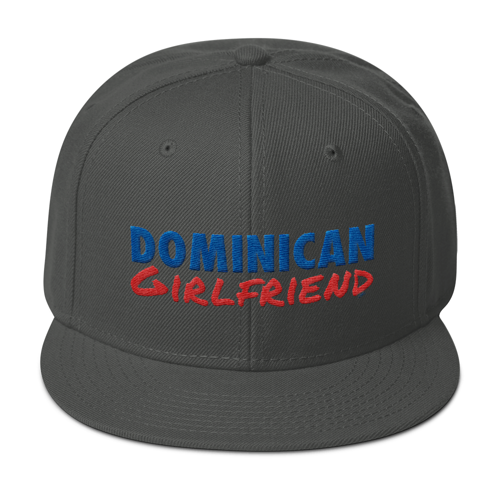 Dominican Girlfriend Snapback Hat - 2020 - DominicanGirlfriend.com - Frases Dominicanas - República Dominicana Lifestyle Graphic T-Shirts Streetwear & Accessories - New York - Bronx - Washington Heights - Miami - Florida - Boca Chica - USA - Dominican Clothing