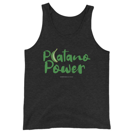 Platano Power Tank Top  - 2020 - DominicanGirlfriend.com - Frases Dominicanas - República Dominicana Lifestyle Graphic T-Shirts Streetwear & Accessories - New York - Bronx - Washington Heights - Miami - Florida - Boca Chica - USA - Dominican Clothing