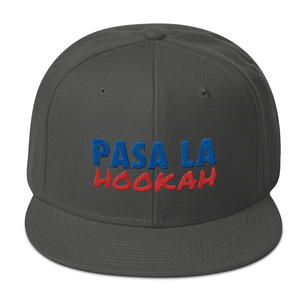 Pasa La Hookah Snapback Hat  - 2020 - DominicanGirlfriend.com - Frases Dominicanas - República Dominicana Lifestyle Graphic T-Shirts Streetwear & Accessories - New York - Bronx - Washington Heights - Miami - Florida - Boca Chica - USA - Dominican Clothing