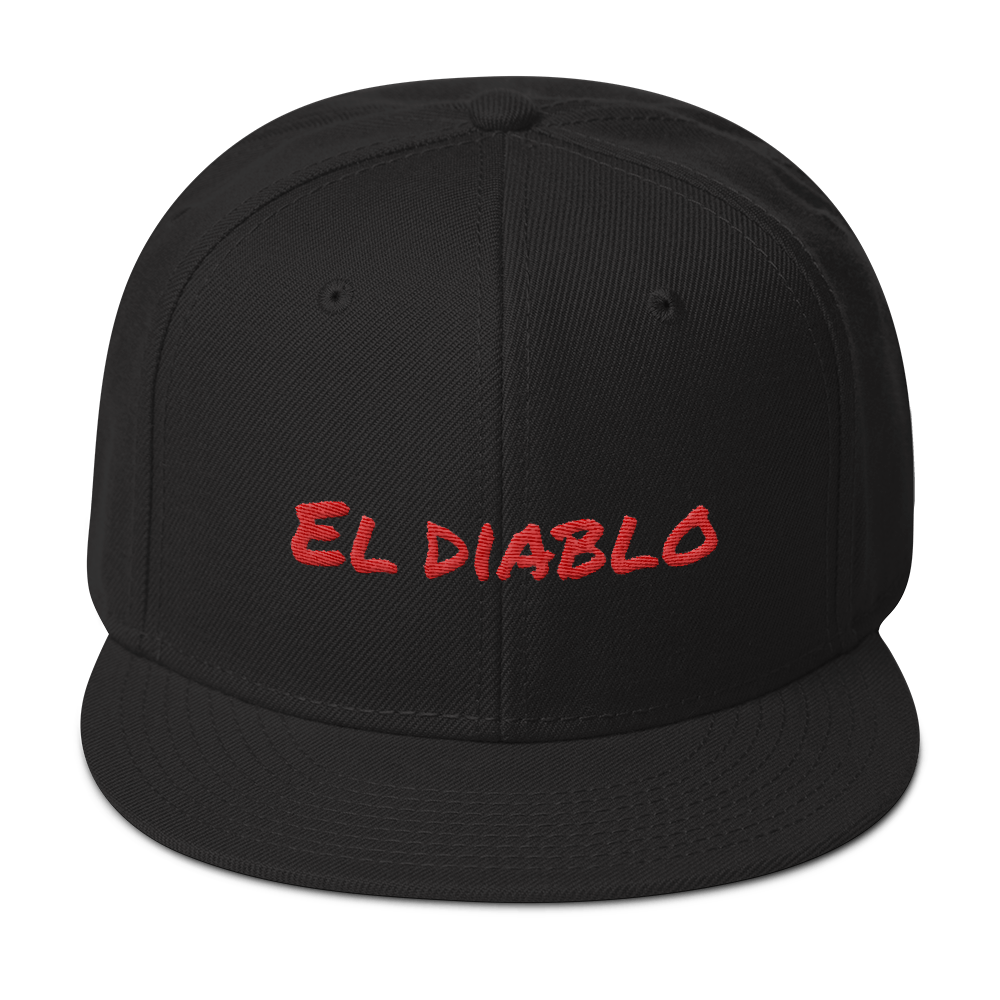 El Diablo Snapback Hat  - 2020 - DominicanGirlfriend.com - Frases Dominicanas - República Dominicana Lifestyle Graphic T-Shirts Streetwear & Accessories - New York - Bronx - Washington Heights - Miami - Florida - Boca Chica - USA - Dominican Clothing