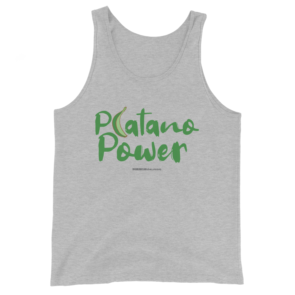 Platano Power Tank Top  - 2020 - DominicanGirlfriend.com - Frases Dominicanas - República Dominicana Lifestyle Graphic T-Shirts Streetwear & Accessories - New York - Bronx - Washington Heights - Miami - Florida - Boca Chica - USA - Dominican Clothing