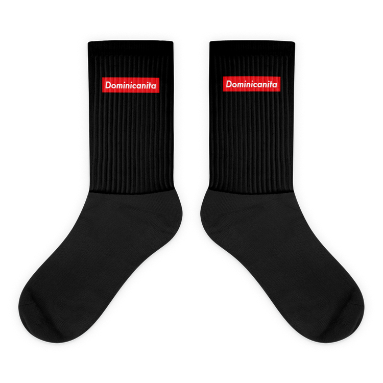 Dominicanita Socks - 2020 - DominicanGirlfriend.com - Frases Dominicanas - República Dominicana Lifestyle Graphic T-Shirts Streetwear & Accessories - New York - Bronx - Washington Heights - Miami - Florida - Boca Chica - USA - Dominican Clothing