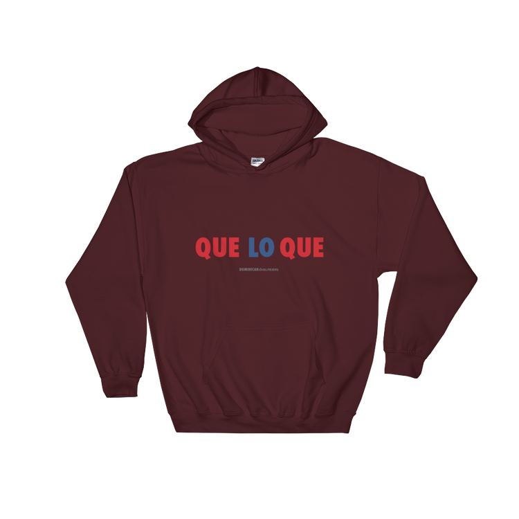 Que Lo Que Unisex Hoodie - 2020 - DominicanGirlfriend.com - Frases Dominicanas - República Dominicana Lifestyle Graphic T-Shirts Streetwear & Accessories - New York - Bronx - Washington Heights - Miami - Florida - Boca Chica - USA - Dominican Clothing