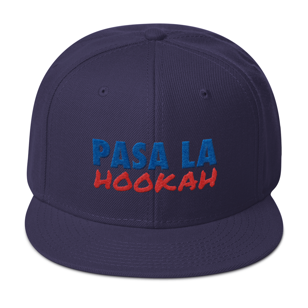 Pasa La Hookah Snapback Hat  - 2020 - DominicanGirlfriend.com - Frases Dominicanas - República Dominicana Lifestyle Graphic T-Shirts Streetwear & Accessories - New York - Bronx - Washington Heights - Miami - Florida - Boca Chica - USA - Dominican Clothing