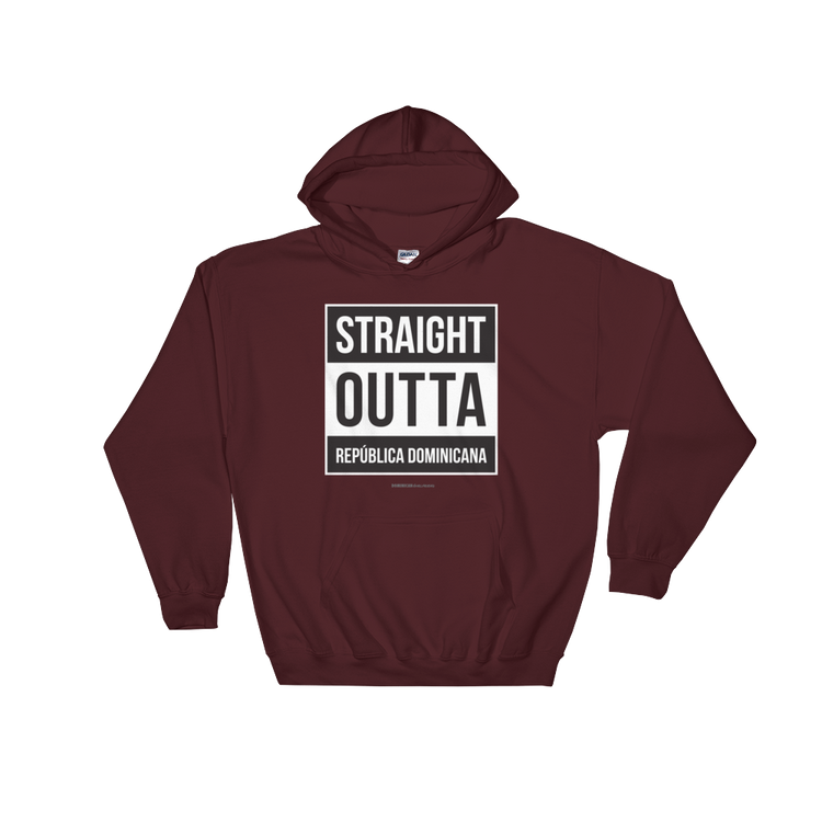Straight Outta República Dominicana Unisex Hoodie - 2020 - DominicanGirlfriend.com - Frases Dominicanas - República Dominicana Lifestyle Graphic T-Shirts Streetwear & Accessories - New York - Bronx - Washington Heights - Miami - Florida - Boca Chica - USA - Dominican Clothing