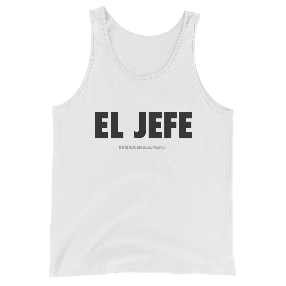 El Jefe Tank Top  - 2020 - DominicanGirlfriend.com - Frases Dominicanas - República Dominicana Lifestyle Graphic T-Shirts Streetwear & Accessories - New York - Bronx - Washington Heights - Miami - Florida - Boca Chica - USA - Dominican Clothing