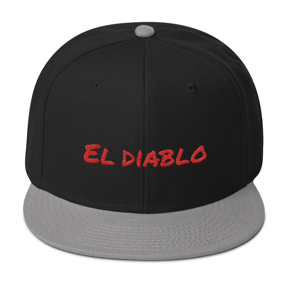 El Diablo Snapback Hat  - 2020 - DominicanGirlfriend.com - Frases Dominicanas - República Dominicana Lifestyle Graphic T-Shirts Streetwear & Accessories - New York - Bronx - Washington Heights - Miami - Florida - Boca Chica - USA - Dominican Clothing
