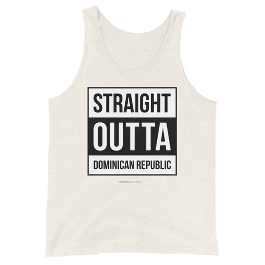 Straight Outta Dominican Republic Tank Top  - 2020 - DominicanGirlfriend.com - Frases Dominicanas - República Dominicana Lifestyle Graphic T-Shirts Streetwear & Accessories - New York - Bronx - Washington Heights - Miami - Florida - Boca Chica - USA - Dominican Clothing