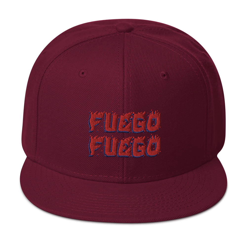 Fuego Snapback  - 2020 - DominicanGirlfriend.com - Frases Dominicanas - República Dominicana Lifestyle Graphic T-Shirts Streetwear & Accessories - New York - Bronx - Washington Heights - Miami - Florida - Boca Chica - USA - Dominican Clothing