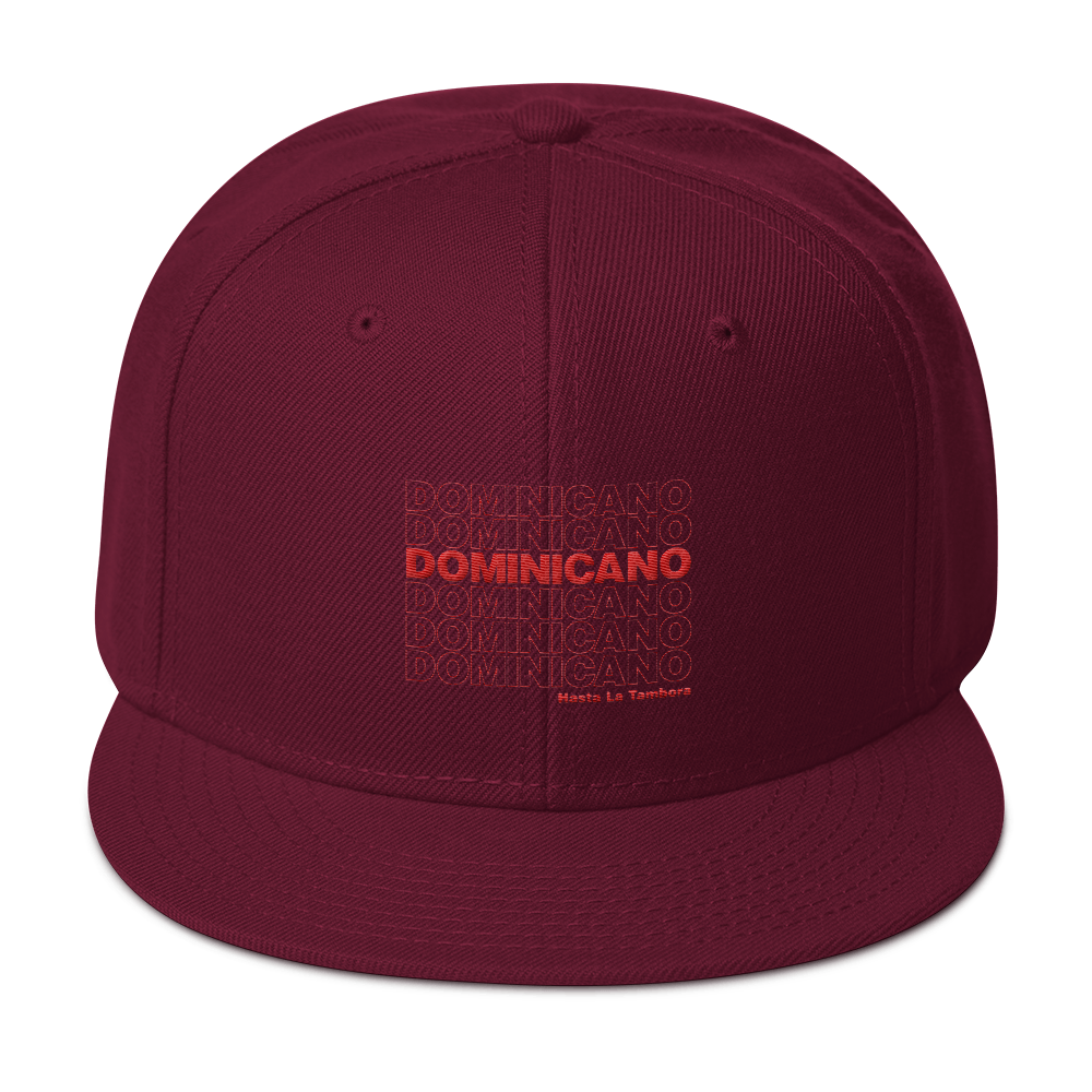 Dominicano Hasta La Tambora Snapback  - 2020 - DominicanGirlfriend.com - Frases Dominicanas - República Dominicana Lifestyle Graphic T-Shirts Streetwear & Accessories - New York - Bronx - Washington Heights - Miami - Florida - Boca Chica - USA - Dominican Clothing