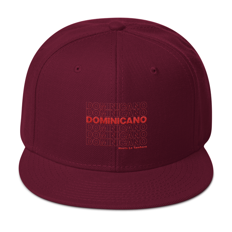 Dominicano Hasta La Tambora Snapback - 2020 - DominicanGirlfriend.com - Frases Dominicanas - República Dominicana Lifestyle Graphic T-Shirts Streetwear & Accessories - New York - Bronx - Washington Heights - Miami - Florida - Boca Chica - USA - Dominican Clothing