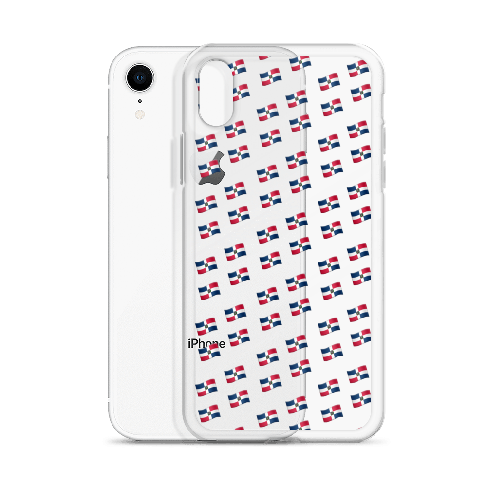 All-Over Emoji República Dominicana Flag iPhone Case - 2020 - DominicanGirlfriend.com - Frases Dominicanas - República Dominicana Lifestyle Graphic T-Shirts Streetwear & Accessories - New York - Bronx - Washington Heights - Miami - Florida - Boca Chica - USA - Dominican Clothing