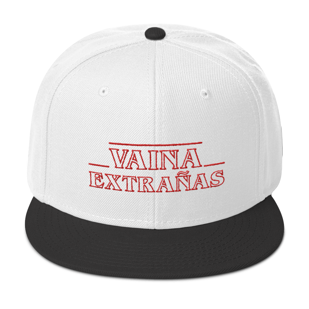 Vaina Extrañas Snapback Hat  - 2020 - DominicanGirlfriend.com - Frases Dominicanas - República Dominicana Lifestyle Graphic T-Shirts Streetwear & Accessories - New York - Bronx - Washington Heights - Miami - Florida - Boca Chica - USA - Dominican Clothing