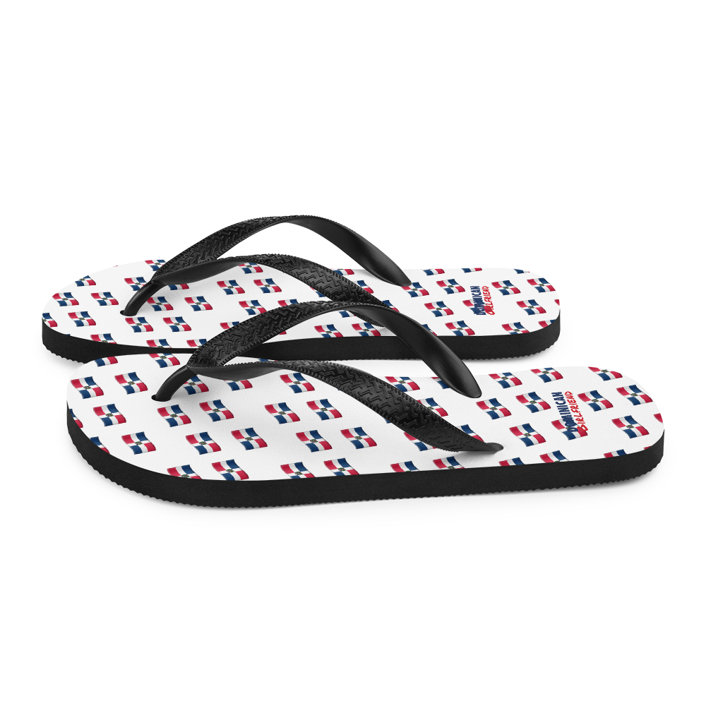 All-Over Emoji República Dominicana Flag Flip-Flops - 2020 - DominicanGirlfriend.com - Frases Dominicanas - República Dominicana Lifestyle Graphic T-Shirts Streetwear & Accessories - New York - Bronx - Washington Heights - Miami - Florida - Boca Chica - USA - Dominican Clothing