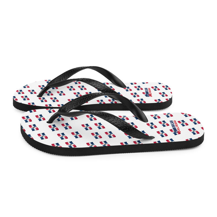 All-Over Emoji República Dominicana Flag Flip-Flops - 2020 - DominicanGirlfriend.com - Frases Dominicanas - República Dominicana Lifestyle Graphic T-Shirts Streetwear & Accessories - New York - Bronx - Washington Heights - Miami - Florida - Boca Chica - USA - Dominican Clothing
