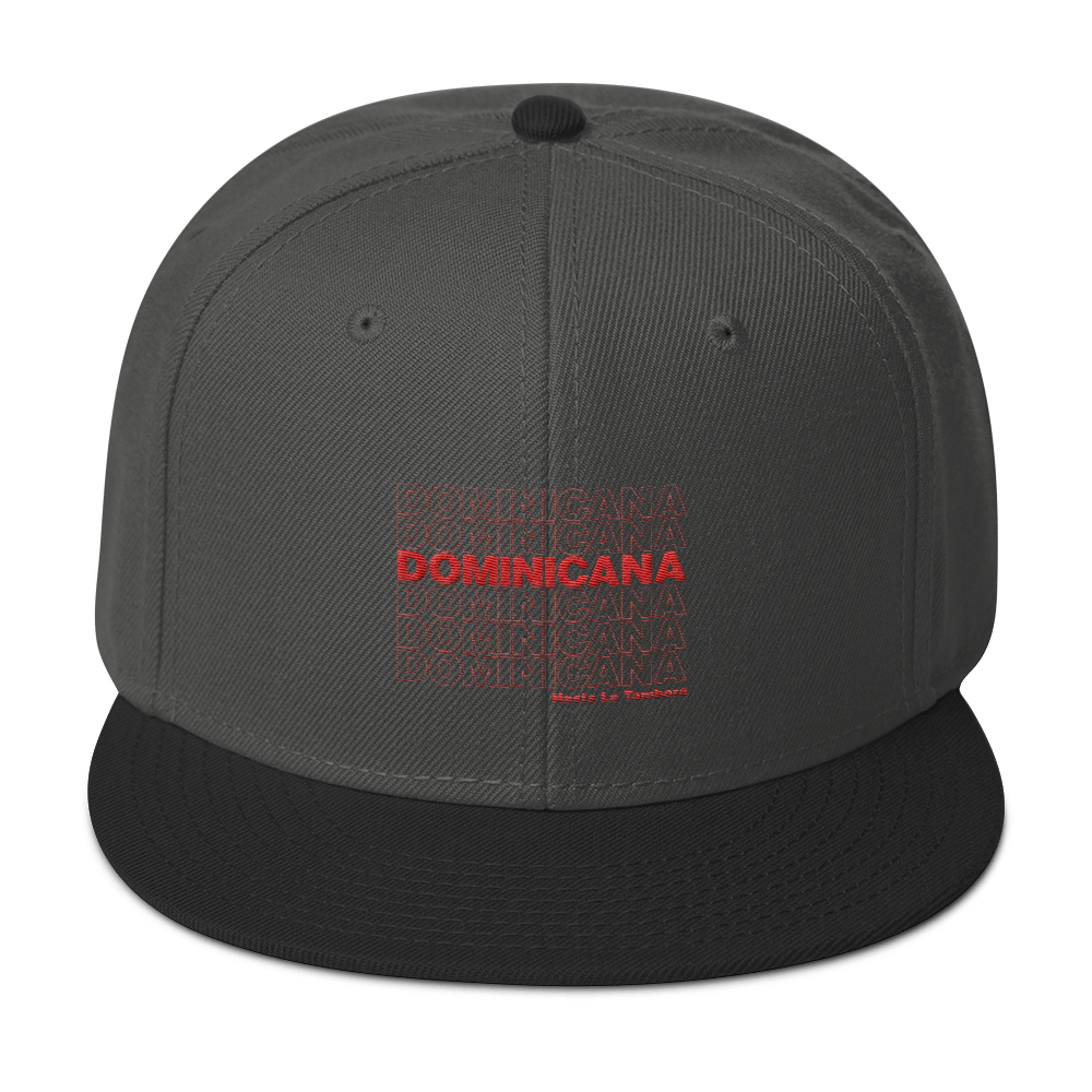 Dominicana Hasta La Tambora Snapback  - 2020 - DominicanGirlfriend.com - Frases Dominicanas - República Dominicana Lifestyle Graphic T-Shirts Streetwear & Accessories - New York - Bronx - Washington Heights - Miami - Florida - Boca Chica - USA - Dominican Clothing