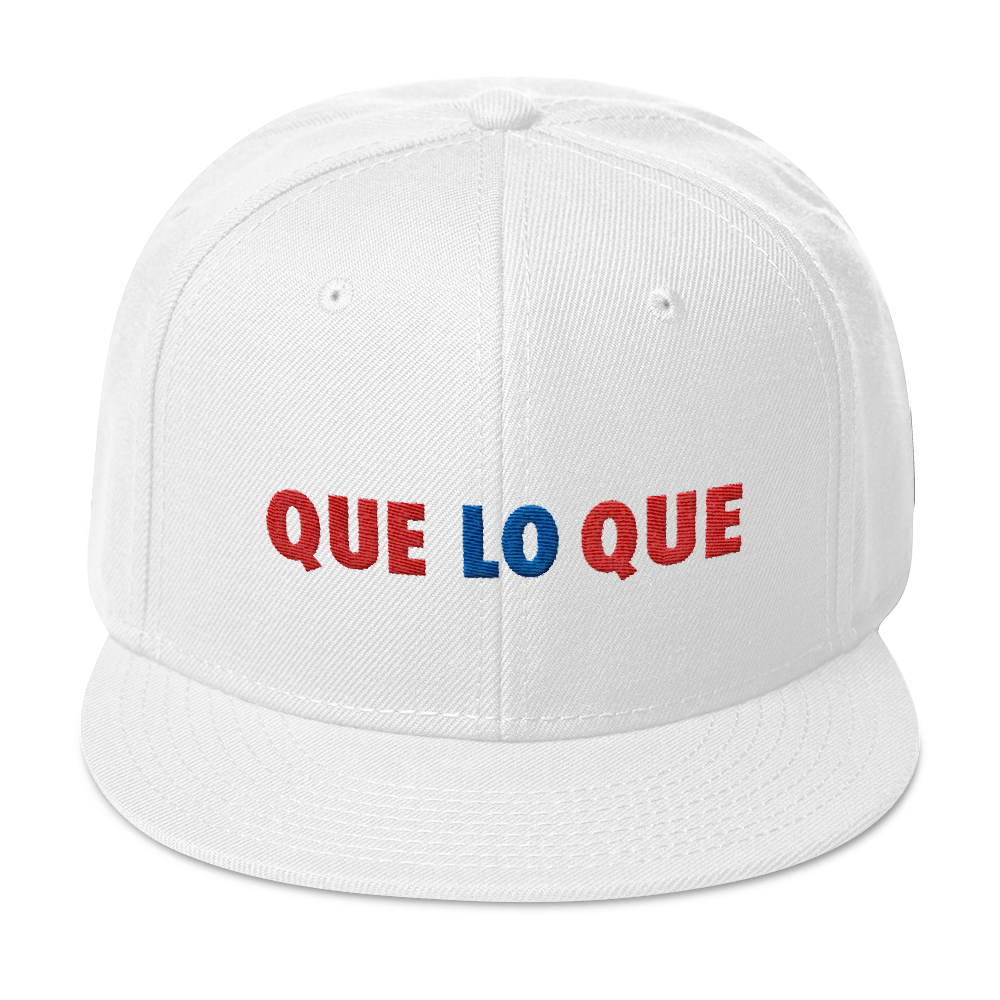 Que Lo Que Snapback Hat  - 2020 - DominicanGirlfriend.com - Frases Dominicanas - República Dominicana Lifestyle Graphic T-Shirts Streetwear & Accessories - New York - Bronx - Washington Heights - Miami - Florida - Boca Chica - USA - Dominican Clothing