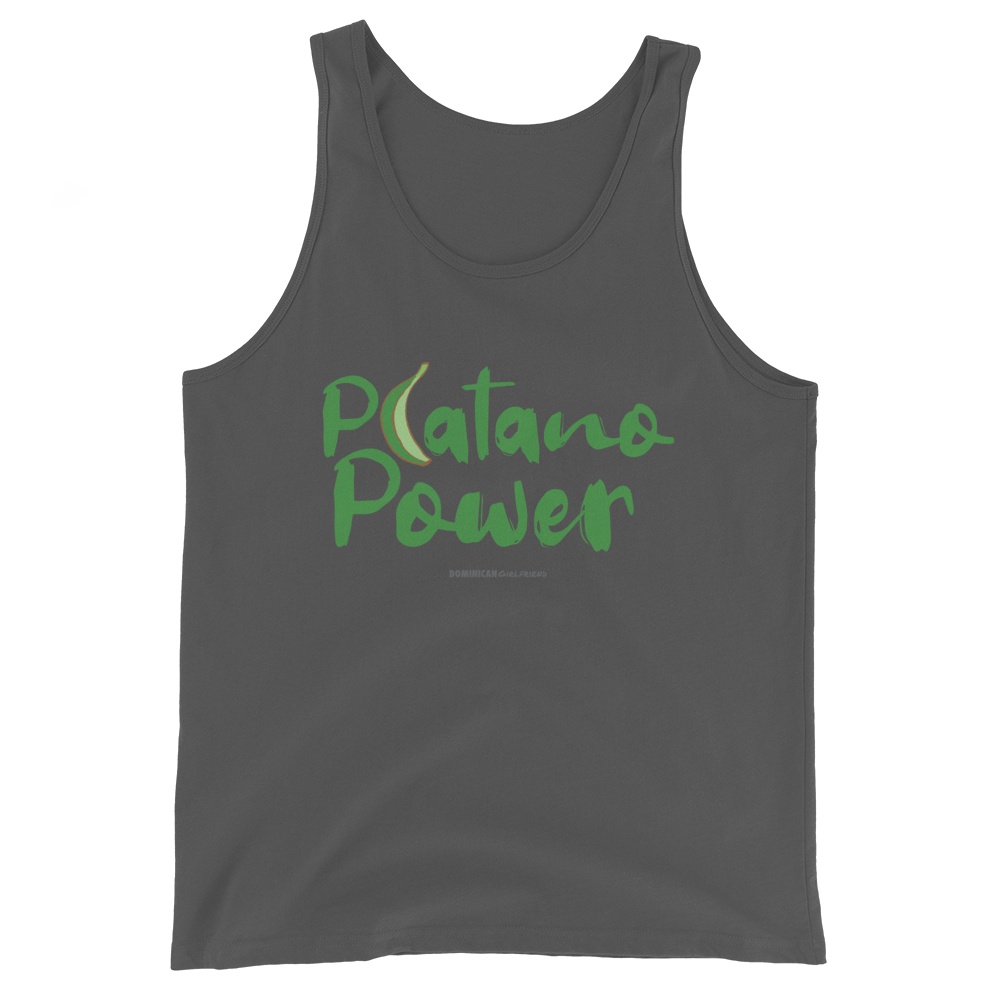 Platano Power Tank Top  - 2020 - DominicanGirlfriend.com - Frases Dominicanas - República Dominicana Lifestyle Graphic T-Shirts Streetwear & Accessories - New York - Bronx - Washington Heights - Miami - Florida - Boca Chica - USA - Dominican Clothing