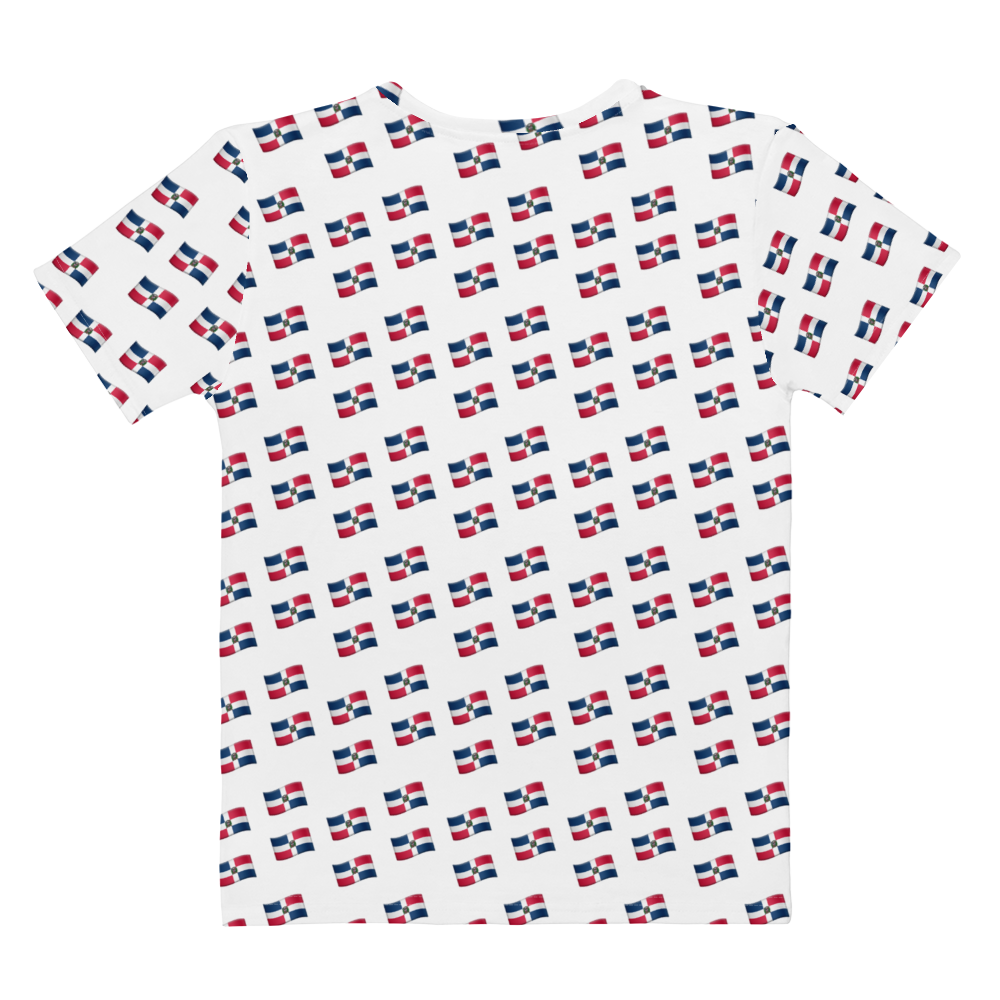 All-Over Emoji República Dominicana Flag Women's T-shirt - 2020 - DominicanGirlfriend.com - Frases Dominicanas - República Dominicana Lifestyle Graphic T-Shirts Streetwear & Accessories - New York - Bronx - Washington Heights - Miami - Florida - Boca Chica - USA - Dominican Clothing