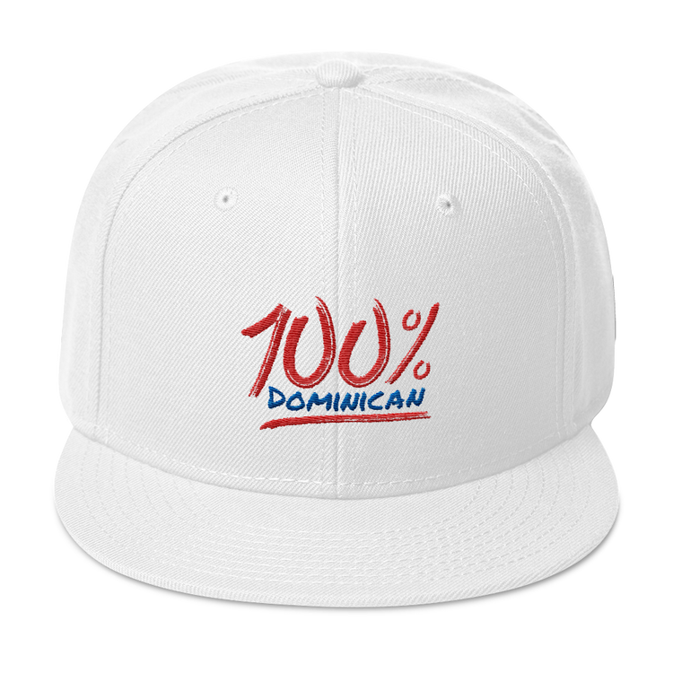 100% Dominican Snapback Hat - 2020 - DominicanGirlfriend.com - Frases Dominicanas - República Dominicana Lifestyle Graphic T-Shirts Streetwear & Accessories - New York - Bronx - Washington Heights - Miami - Florida - Boca Chica - USA - Dominican Clothing