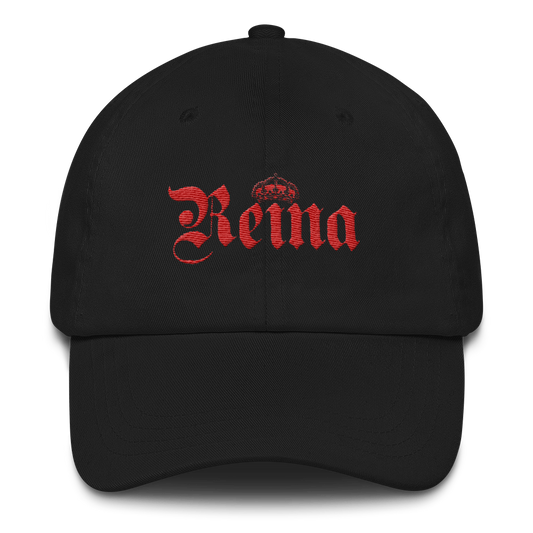 Reina Dad Hat  - 2020 - DominicanGirlfriend.com - Frases Dominicanas - República Dominicana Lifestyle Graphic T-Shirts Streetwear & Accessories - New York - Bronx - Washington Heights - Miami - Florida - Boca Chica - USA - Dominican Clothing
