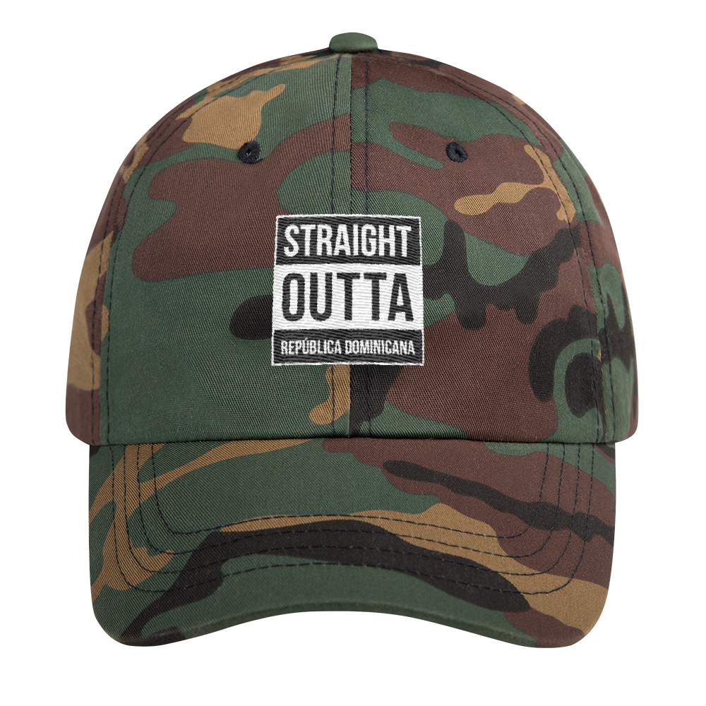 Straight Outta República Dominicana Dad hat  - 2020 - DominicanGirlfriend.com - Frases Dominicanas - República Dominicana Lifestyle Graphic T-Shirts Streetwear & Accessories - New York - Bronx - Washington Heights - Miami - Florida - Boca Chica - USA - Dominican Clothing