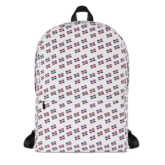 All-Over Emoji República Dominicana Flag Backpack  - 2020 - DominicanGirlfriend.com - Frases Dominicanas - República Dominicana Lifestyle Graphic T-Shirts Streetwear & Accessories - New York - Bronx - Washington Heights - Miami - Florida - Boca Chica - USA - Dominican Clothing