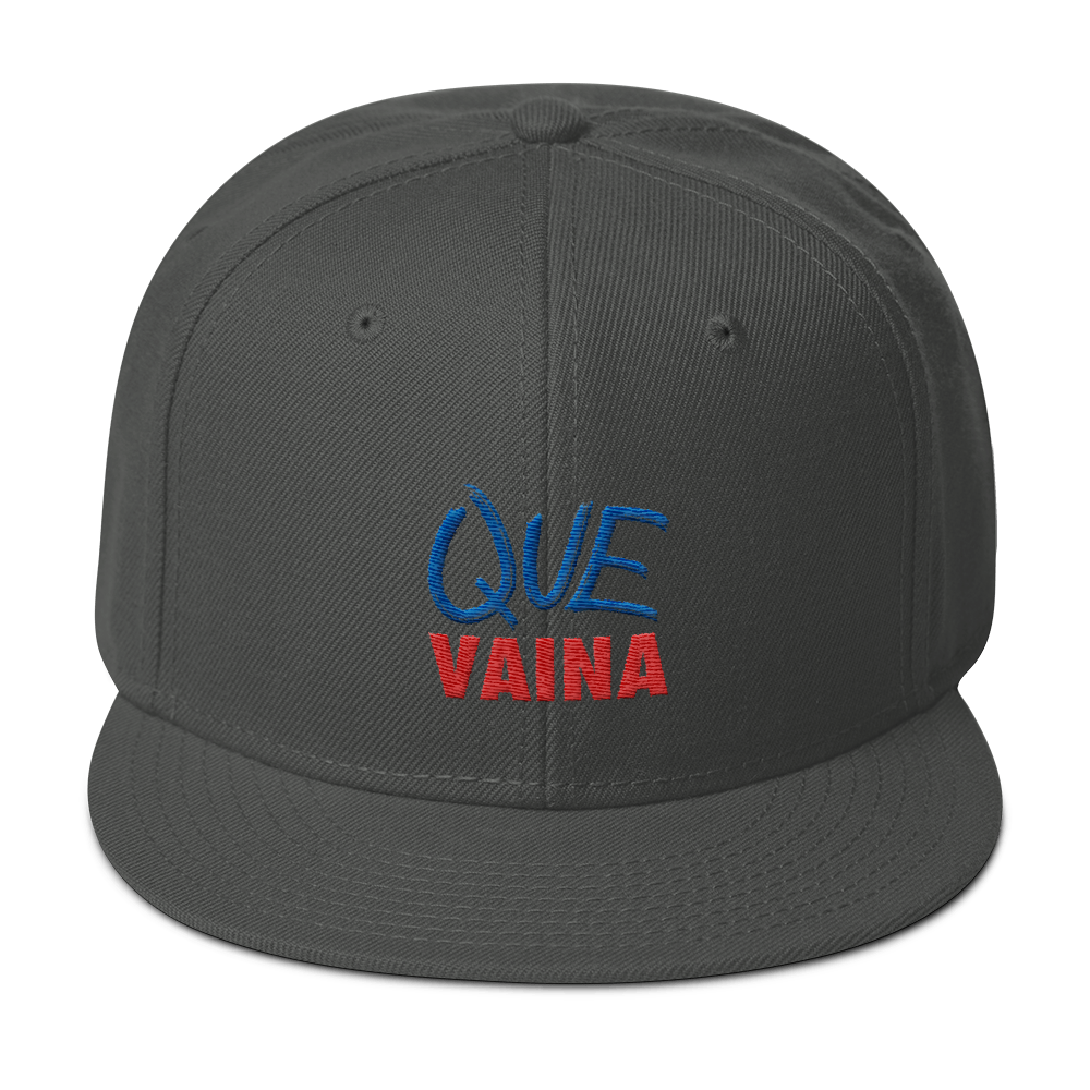 Que Vaina Snapback Hat - 2020 - DominicanGirlfriend.com - Frases Dominicanas - República Dominicana Lifestyle Graphic T-Shirts Streetwear & Accessories - New York - Bronx - Washington Heights - Miami - Florida - Boca Chica - USA - Dominican Clothing