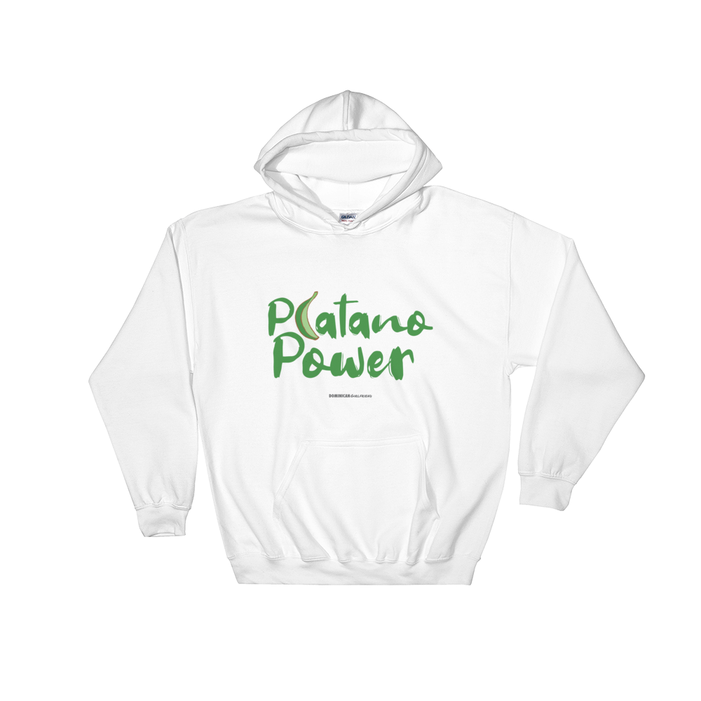 Platano Power Unisex Hoodie  - 2020 - DominicanGirlfriend.com - Frases Dominicanas - República Dominicana Lifestyle Graphic T-Shirts Streetwear & Accessories - New York - Bronx - Washington Heights - Miami - Florida - Boca Chica - USA - Dominican Clothing