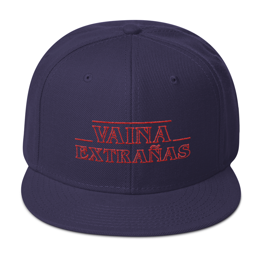 Vaina Extrañas Snapback Hat  - 2020 - DominicanGirlfriend.com - Frases Dominicanas - República Dominicana Lifestyle Graphic T-Shirts Streetwear & Accessories - New York - Bronx - Washington Heights - Miami - Florida - Boca Chica - USA - Dominican Clothing