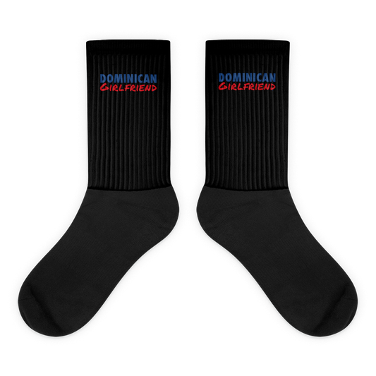 Dominican Girlfriend Socks  - 2020 - DominicanGirlfriend.com - Frases Dominicanas - República Dominicana Lifestyle Graphic T-Shirts Streetwear & Accessories - New York - Bronx - Washington Heights - Miami - Florida - Boca Chica - USA - Dominican Clothing