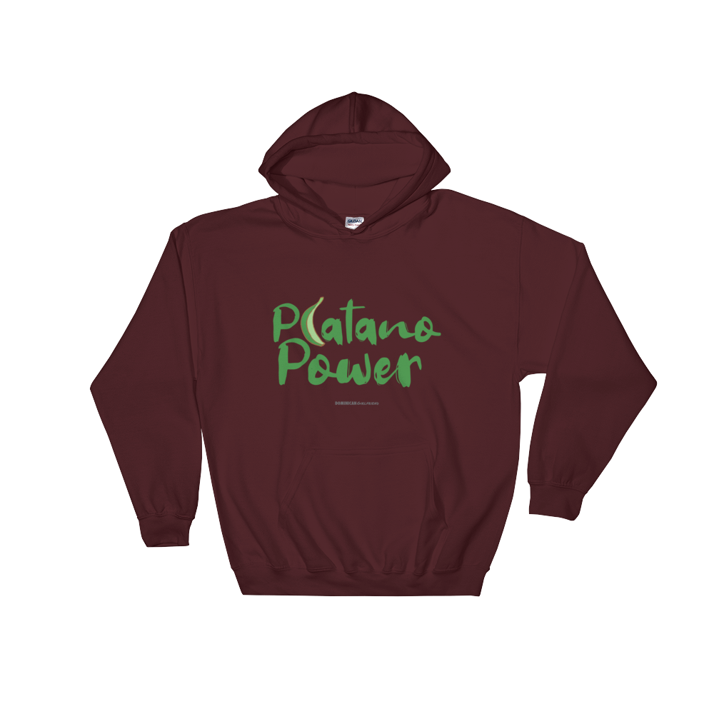Platano Power Unisex Hoodie  - 2020 - DominicanGirlfriend.com - Frases Dominicanas - República Dominicana Lifestyle Graphic T-Shirts Streetwear & Accessories - New York - Bronx - Washington Heights - Miami - Florida - Boca Chica - USA - Dominican Clothing