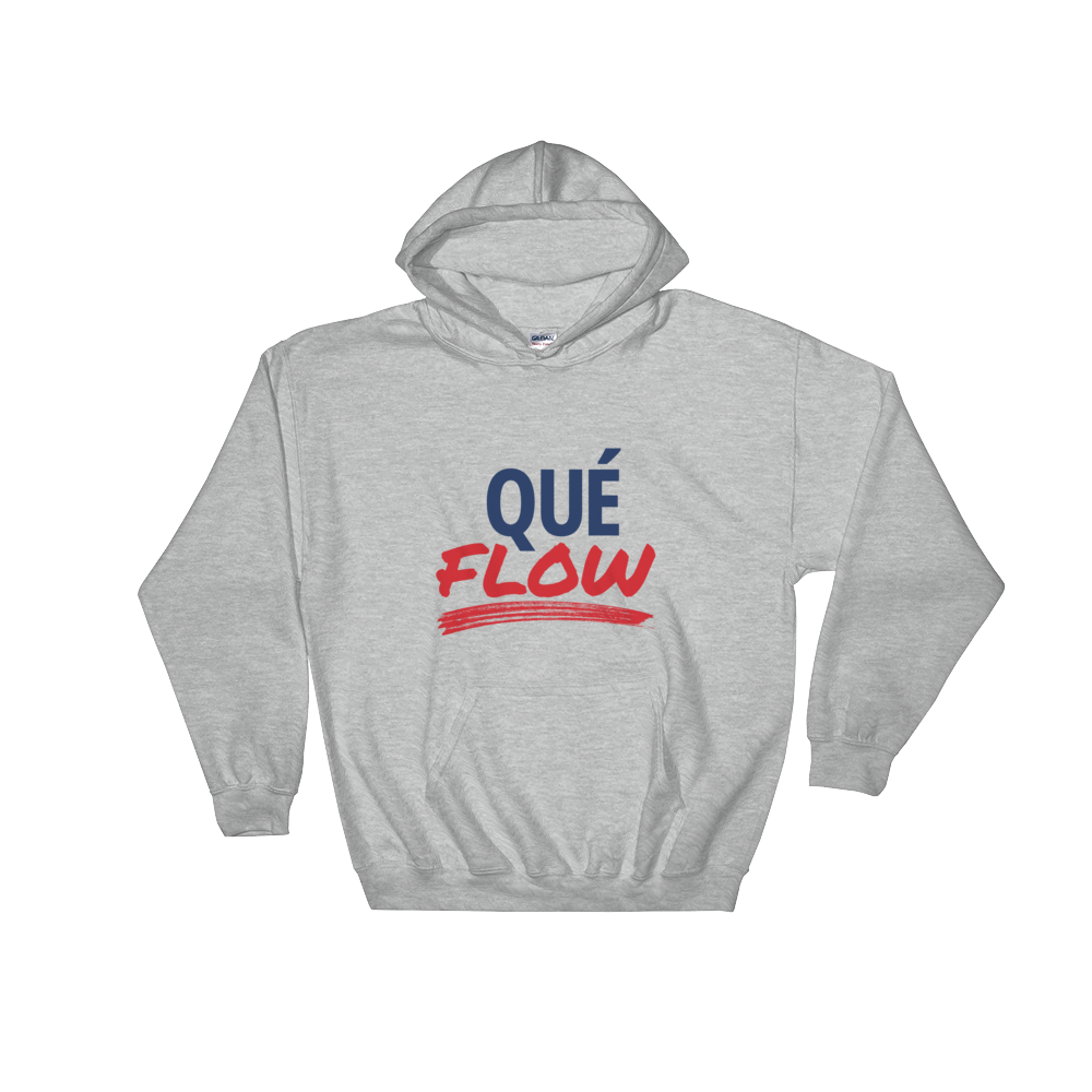 Que Flow Unisex Hoodie  - 2020 - DominicanGirlfriend.com - Frases Dominicanas - República Dominicana Lifestyle Graphic T-Shirts Streetwear & Accessories - New York - Bronx - Washington Heights - Miami - Florida - Boca Chica - USA - Dominican Clothing