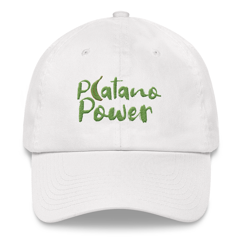 Platano Power Dad Hat - 2020 - DominicanGirlfriend.com - Frases Dominicanas - República Dominicana Lifestyle Graphic T-Shirts Streetwear & Accessories - New York - Bronx - Washington Heights - Miami - Florida - Boca Chica - USA - Dominican Clothing