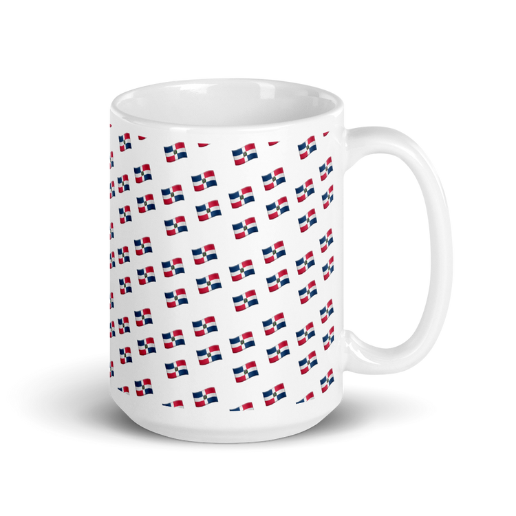 All-Over Emoji República Dominicana Flag Mug - 2020 - DominicanGirlfriend.com - Frases Dominicanas - República Dominicana Lifestyle Graphic T-Shirts Streetwear & Accessories - New York - Bronx - Washington Heights - Miami - Florida - Boca Chica - USA - Dominican Clothing