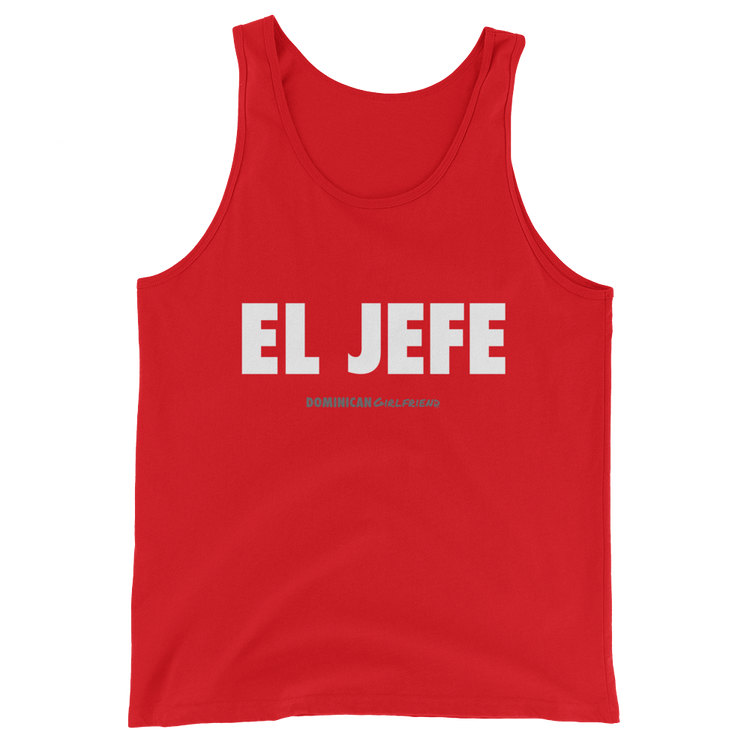 El Jefe Tank Top - 2020 - DominicanGirlfriend.com - Frases Dominicanas - República Dominicana Lifestyle Graphic T-Shirts Streetwear & Accessories - New York - Bronx - Washington Heights - Miami - Florida - Boca Chica - USA - Dominican Clothing