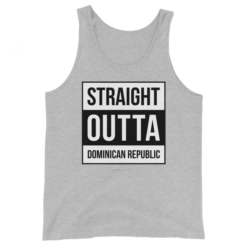 Straight Outta Dominican Republic Tank Top  - 2020 - DominicanGirlfriend.com - Frases Dominicanas - República Dominicana Lifestyle Graphic T-Shirts Streetwear & Accessories - New York - Bronx - Washington Heights - Miami - Florida - Boca Chica - USA - Dominican Clothing