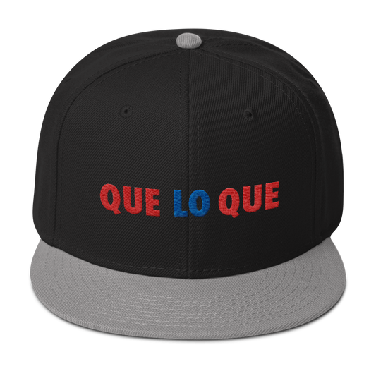 Que Lo Que Snapback Hat  - 2020 - DominicanGirlfriend.com - Frases Dominicanas - República Dominicana Lifestyle Graphic T-Shirts Streetwear & Accessories - New York - Bronx - Washington Heights - Miami - Florida - Boca Chica - USA - Dominican Clothing